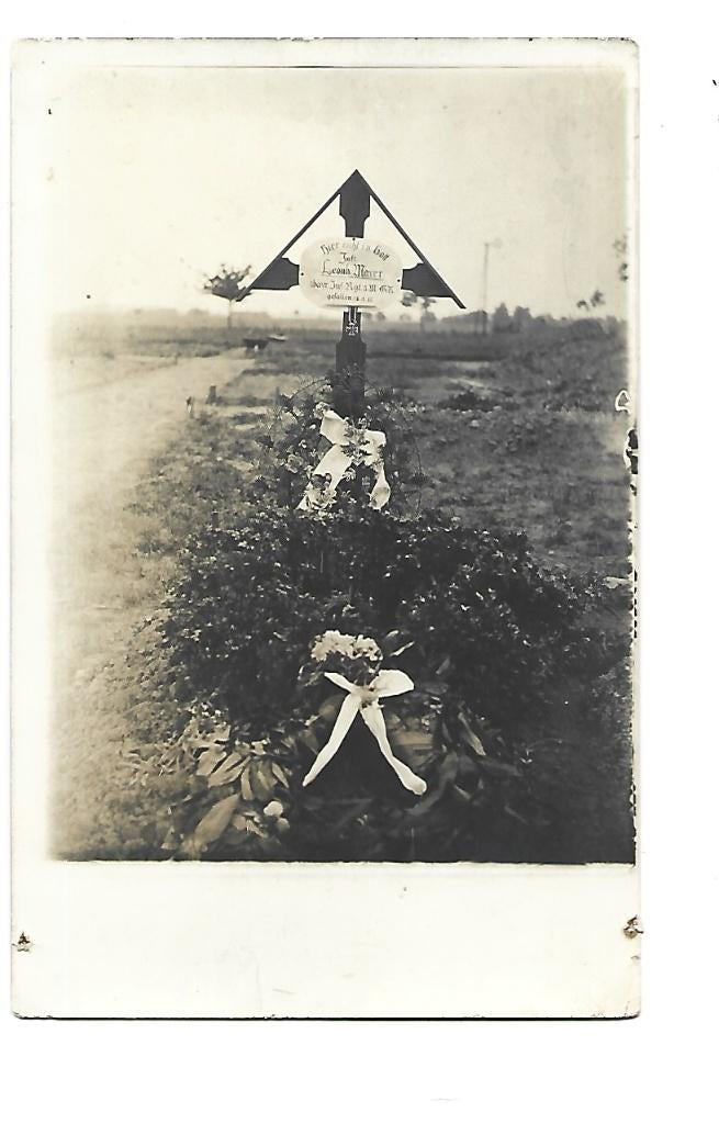 Duitsland -Fotokaart -Sein Grab in Frankreich, Verzenden, Voor 1920, Gelopen, Duitsland