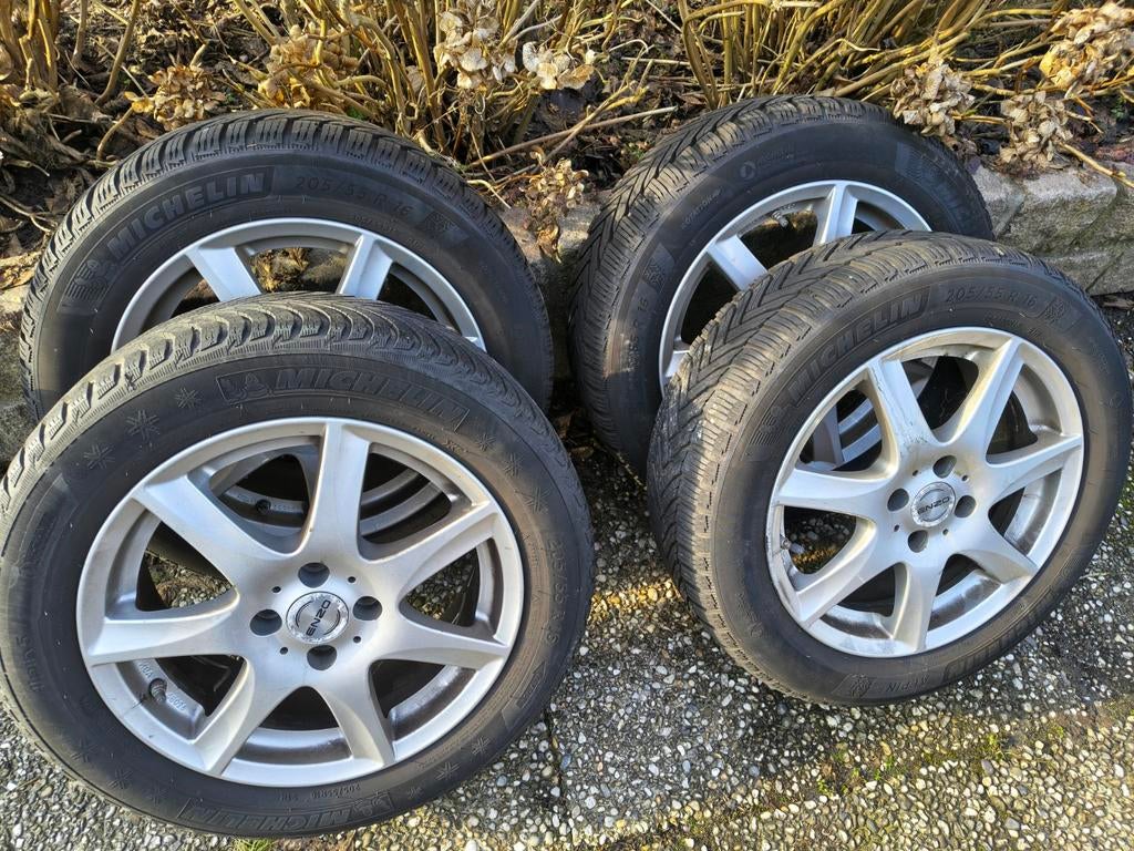 Michelin Alpine Winterbanden Renault Scenic 3, Auto-onderdelen, Ophalen of Verzenden, Gebruikt