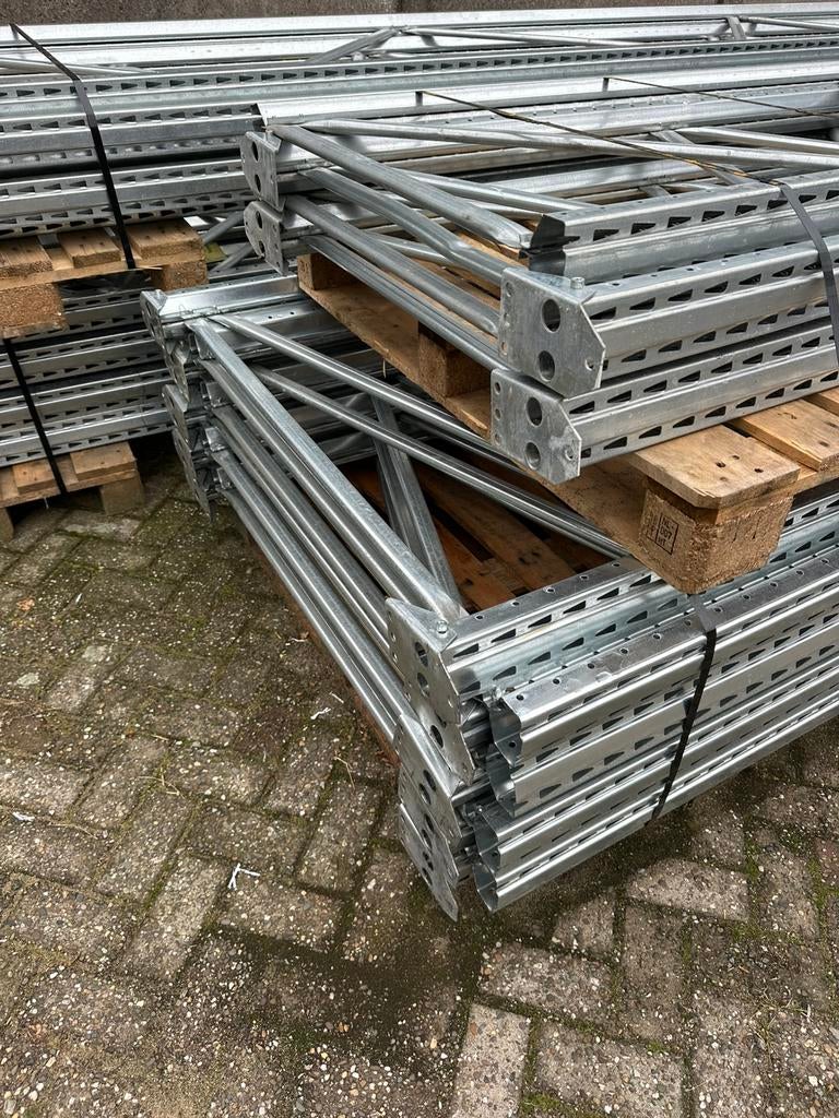 Gebruikte palletstelling l Metalsistem l lange liggers l, Ophalen of Verzenden