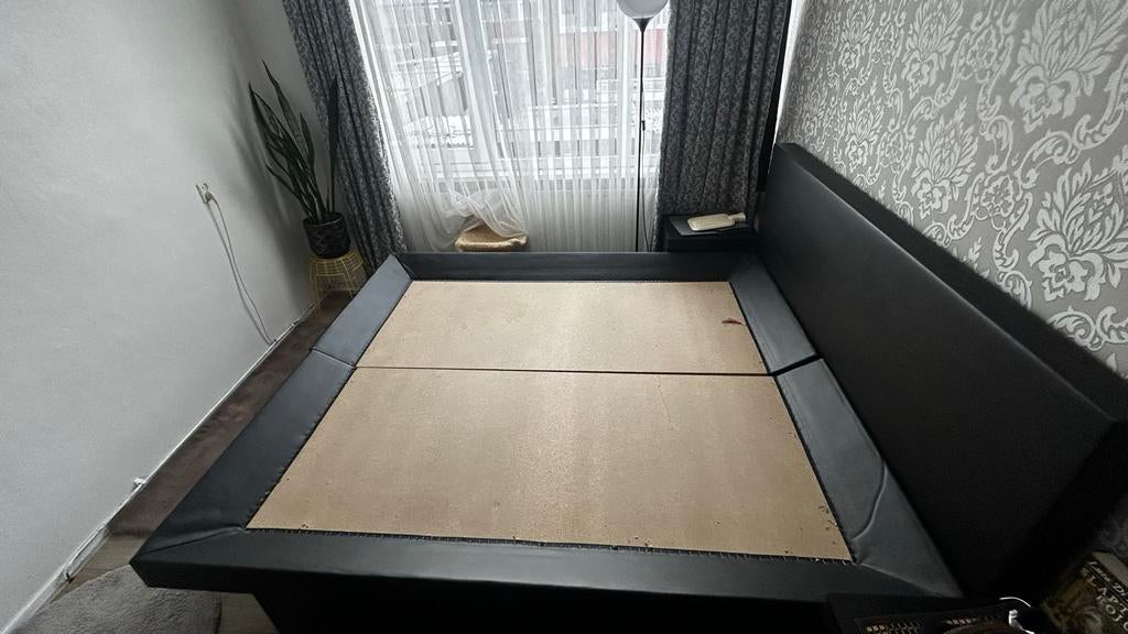 Water bed 200x220 cm, Zwart, Tweepersoons, Ophalen of Verzenden, Zo goed als nieuw