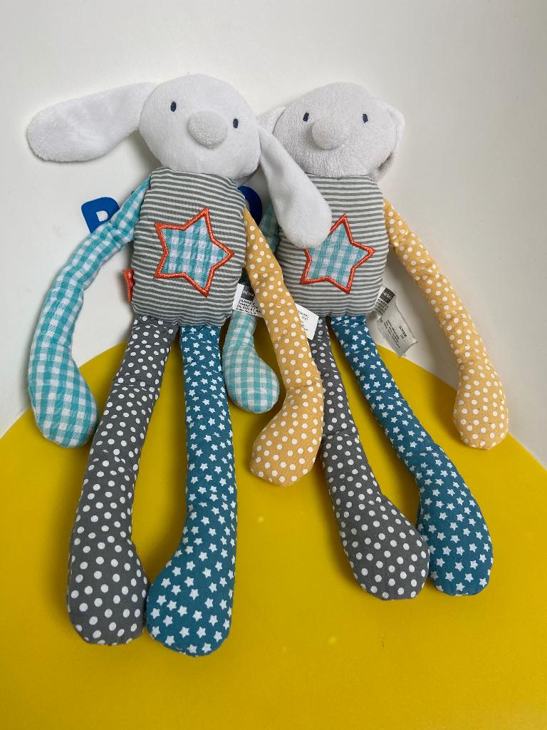 4308 hema muis konijn met ster op buik 5x, Ophalen of Verzenden, Zo goed als nieuw, Konijn