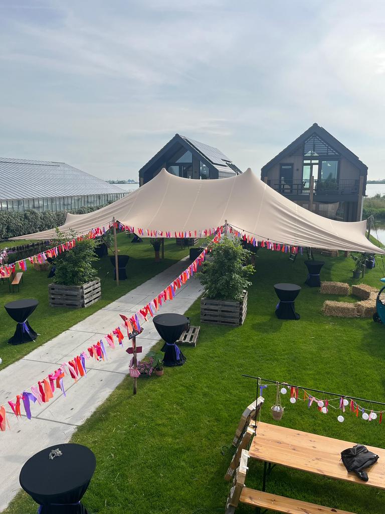 Stretchtent - Meerdere formaten! vanaf 50- 200+ personen, Ophalen, Zo goed als nieuw, Overige