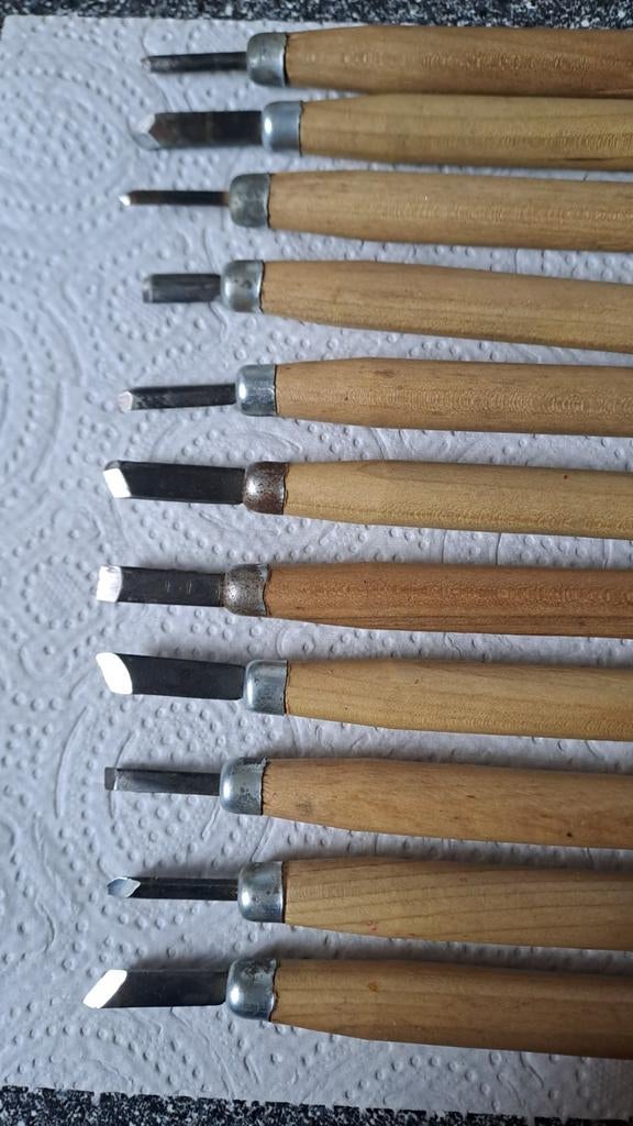 Vintage Houtbewerkingsgutsen Set, Ophalen of Verzenden, Zo goed als nieuw, N.v.t, N.v.t