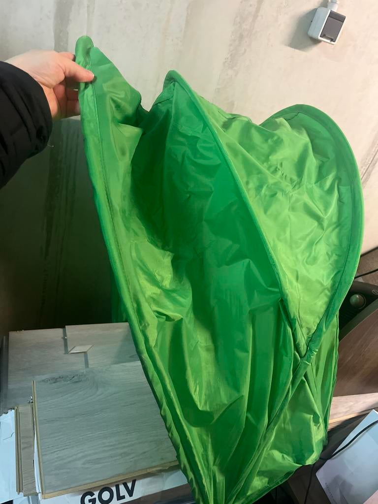 Groene Ikea bedtent voor kinderen, Caravans en Kamperen, Tenten, Ophalen, Zo goed als nieuw, Tot en met 2