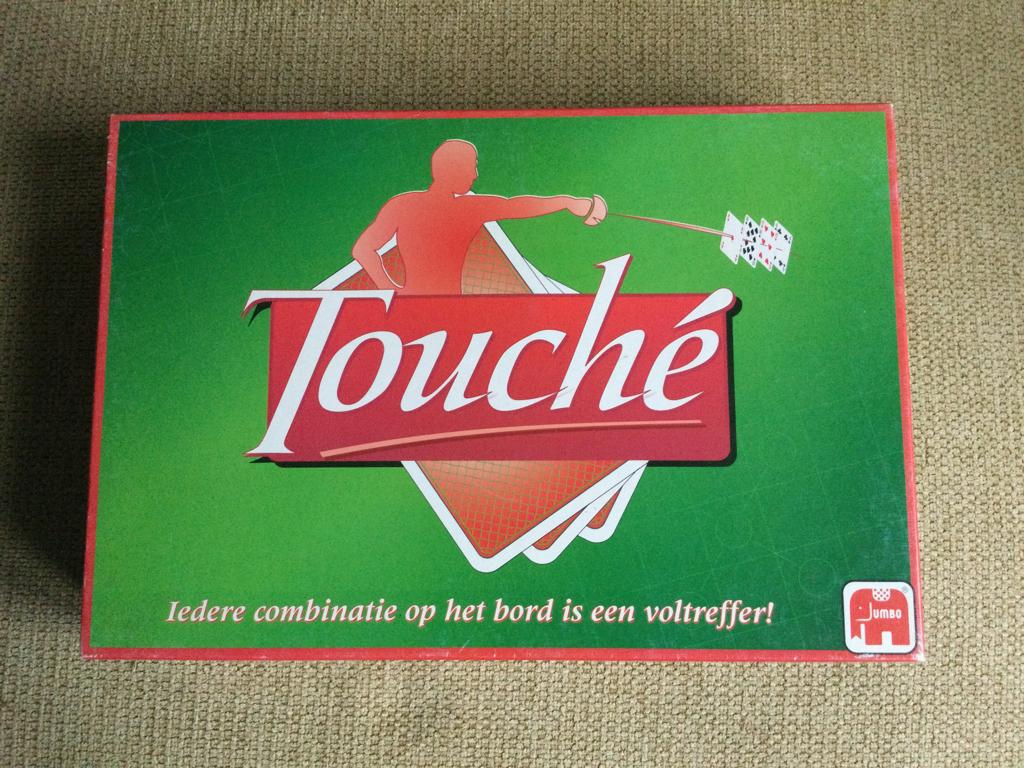 Touché bordspel, Hobby en Vrije tijd, Gezelschapsspellen | Bordspellen, Drie of vier spelers, Ophalen of Verzenden, Zo goed als nieuw