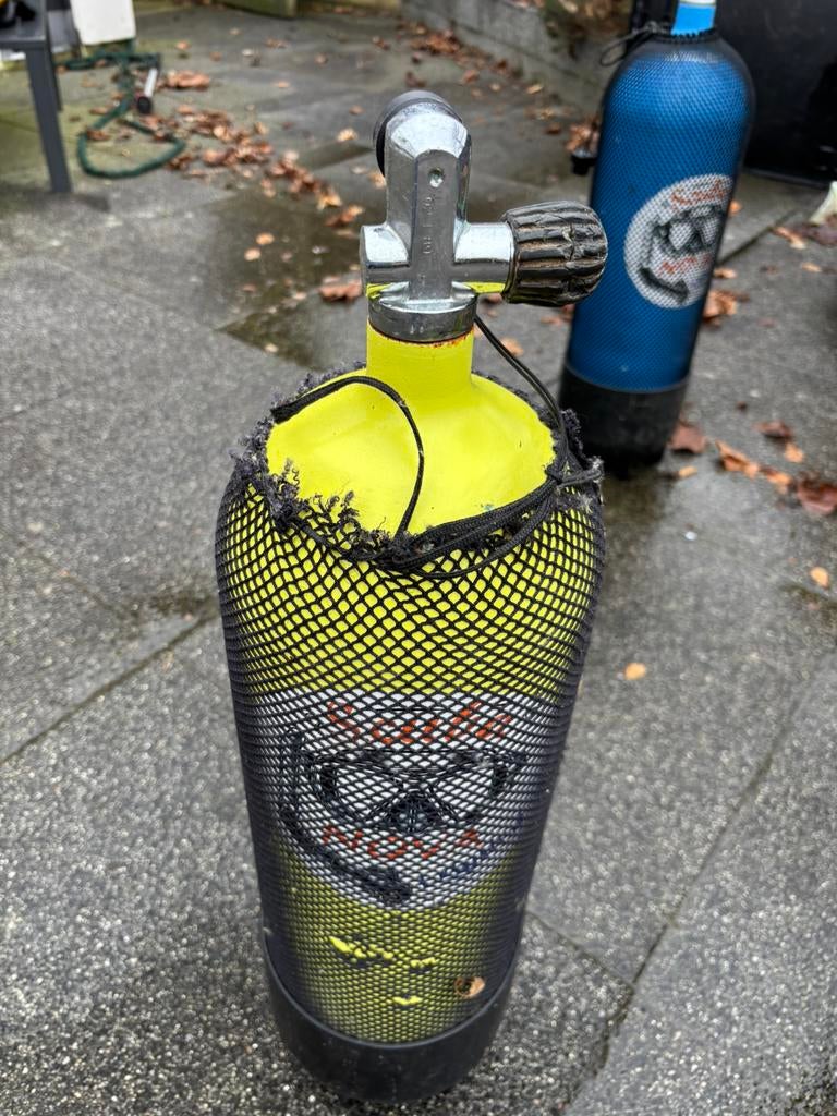 Duikfles 10 liter M25x2, Watersport en Boten, Duiken, Ophalen, Duikfles