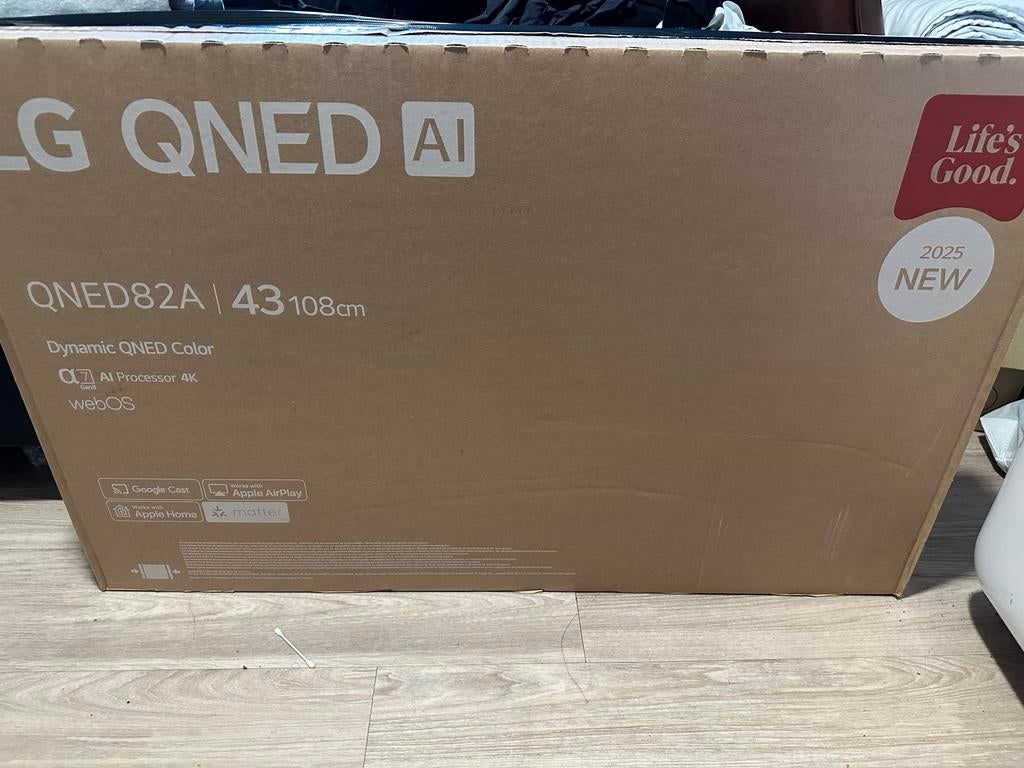 LG 43" QNED Smart TV - Nieuw!, Audio, Tv en Foto, Televisies, Ophalen, QLED, 50 Hz, Nieuw