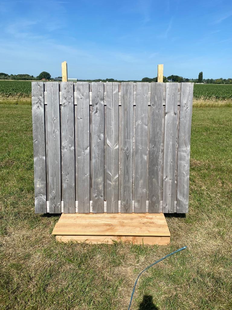 Schuttingscherm 23 planken 180x150 cm Mp25046, Ophalen, Hout, Minder dan 3 meter, 1 tot 2 meter