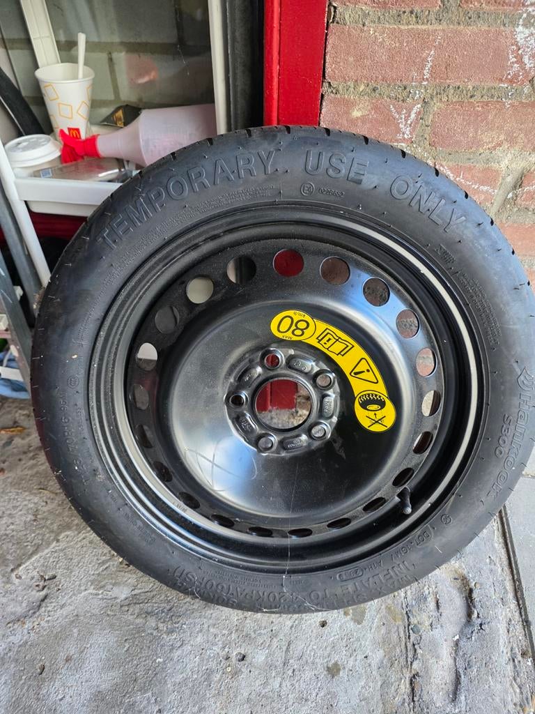 Reservewiel met band - Tijdelijk gebruik, Auto diversen, Overige Auto diversen, Ophalen of Verzenden