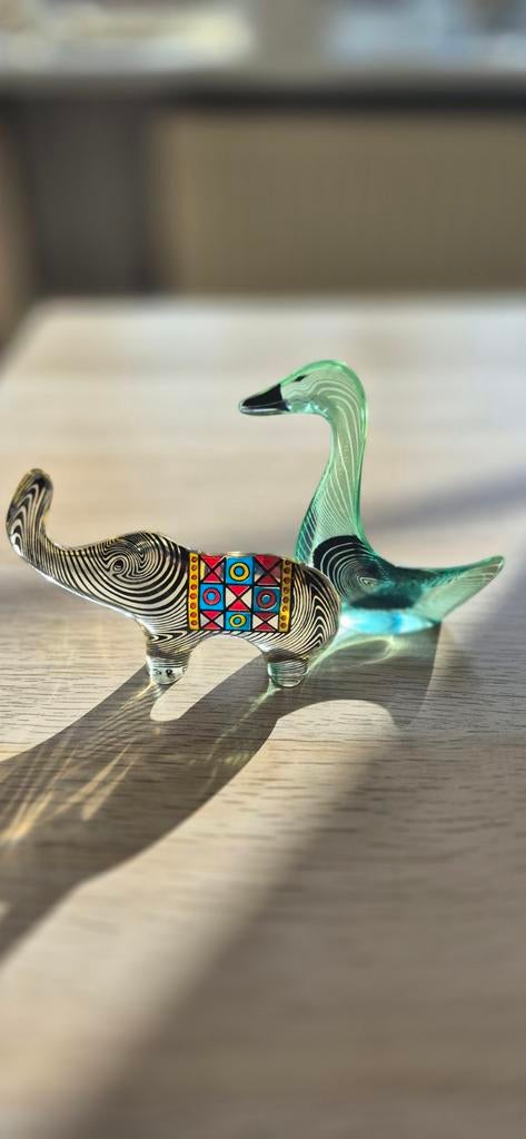 Vintage Abraham Palatnik Lucite Olifant

& Gans - Op Art 70', Ophalen of Verzenden