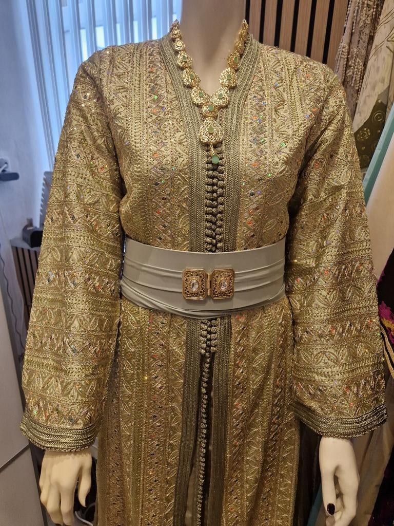 Mooie en nieuwe takchita's en caftans te koop, Overige typen, Blauw, Maat 46/48 (XL) of groter, Ophalen of Verzenden