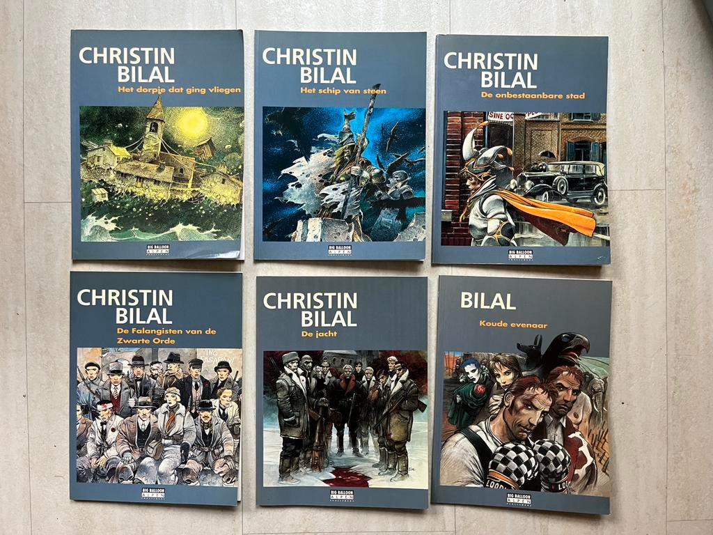 Zes boeken van Enki Bilal, Boeken, Stripboeken, Meerdere stripboeken, Ophalen of Verzenden, Gelezen