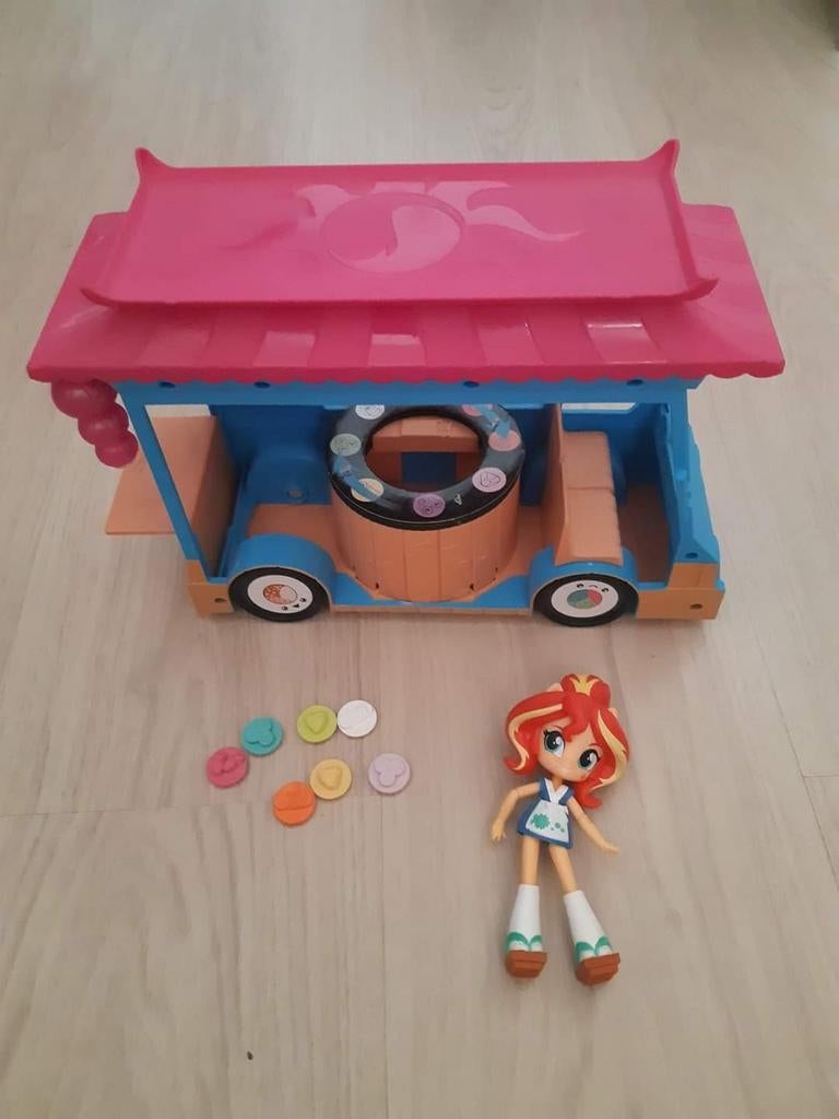My Little Pony Sunset Sushi Truck met Pop, Ophalen of Verzenden, Nieuw