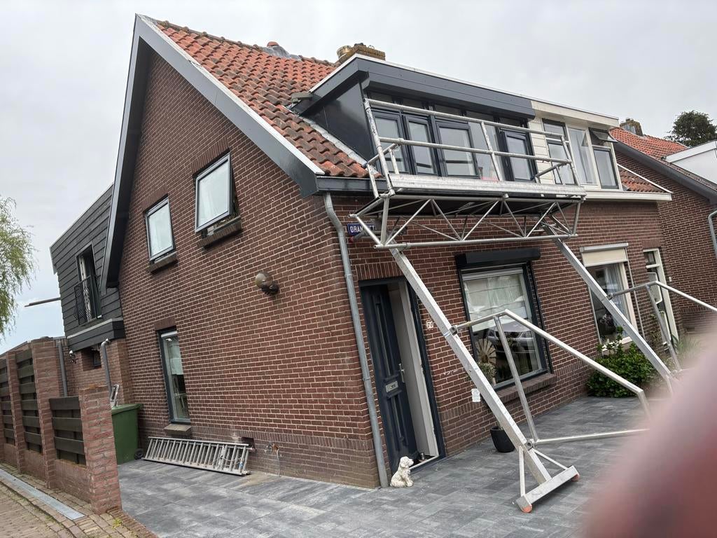 Triangel steiger - voor veilige werkzaamheden, Ophalen, Gebruikt, Daksteiger, 5 meter of hoger