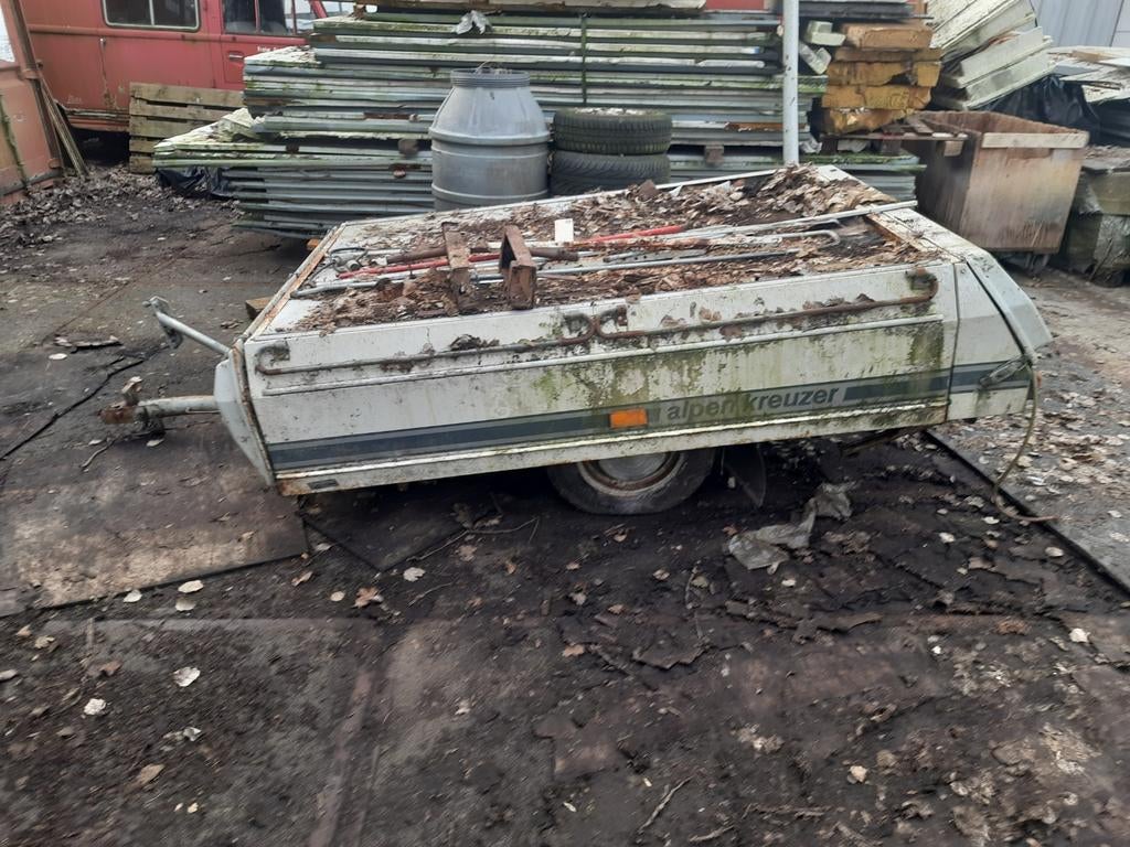 Vouwwagen aanhanger motortrailer met kantelbeugels, Ophalen of Verzenden