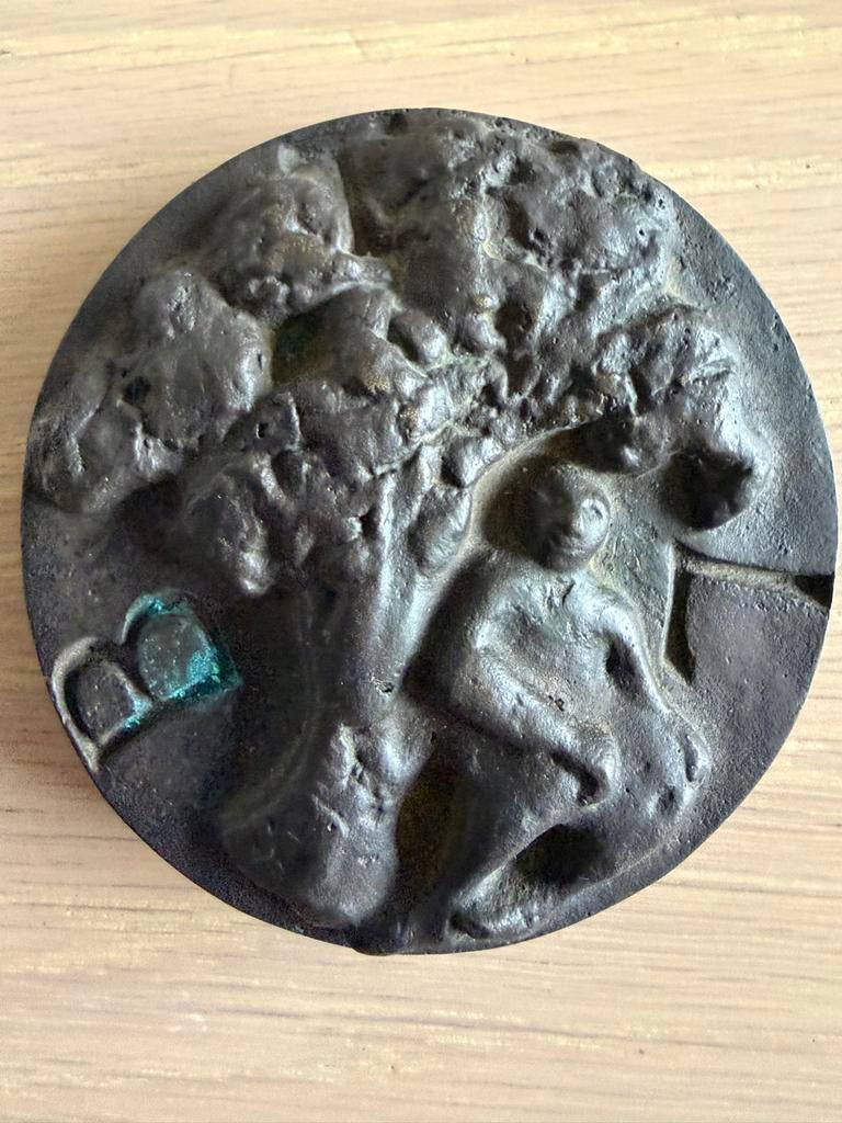 Herdenkingspenning B.T.L. Brons 79mm, Ophalen of Verzenden, Brons, Nederland