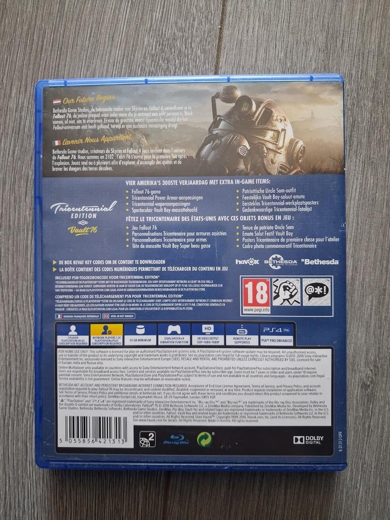 Fallout 76 Tricentennial Edition PS4 - Gebruikt, Ophalen, Online, Gebruikt, Vanaf 18 jaar