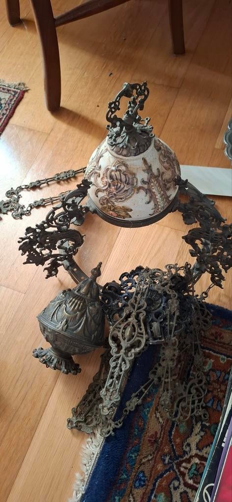 Antieke gaslamp uit grootmoeders tijd, Ophalen of Verzenden