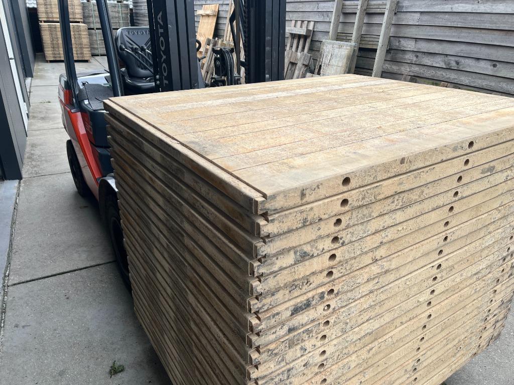 Steenshotten Hardhout , circa 111x140 (47mm dik), Ophalen of Verzenden, Gebruikt, Hout