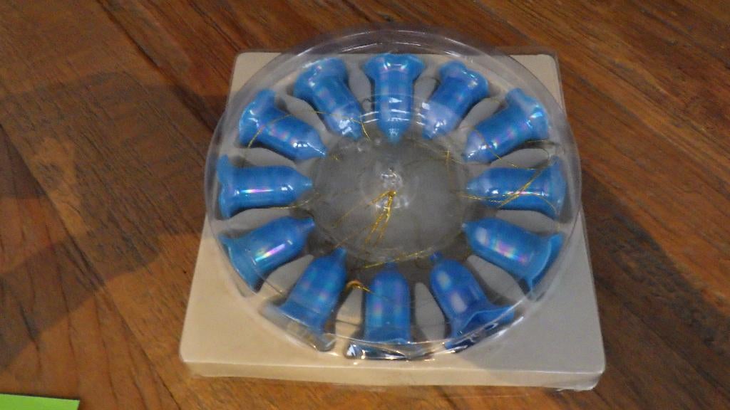 mooie blauwe kerstklokjes, Diversen, Kerst, Ophalen of Verzenden, Gebruikt