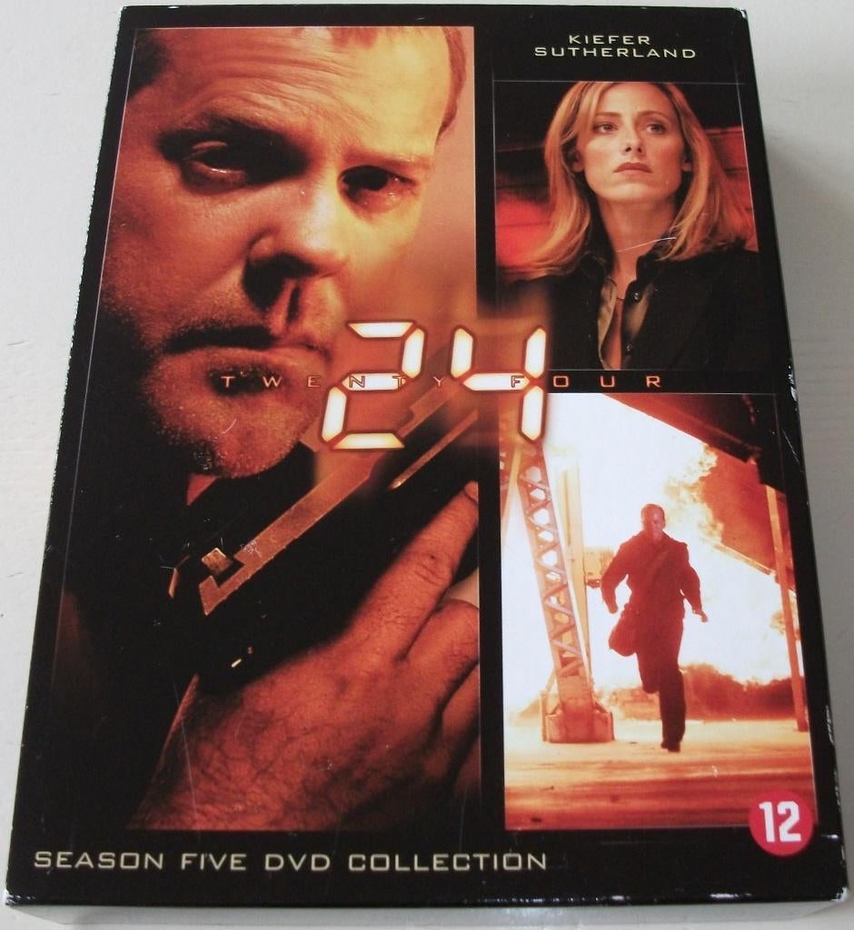 Dvd *** 24 *** 7-Disc Boxset Seizoen 5, Boxset, Ophalen of Verzenden, Zo goed als nieuw, Vanaf 12 jaar