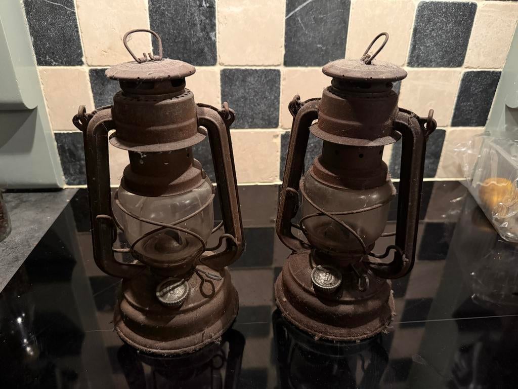 Feuerhand Stormlampen set - Vintage, Ophalen of Verzenden