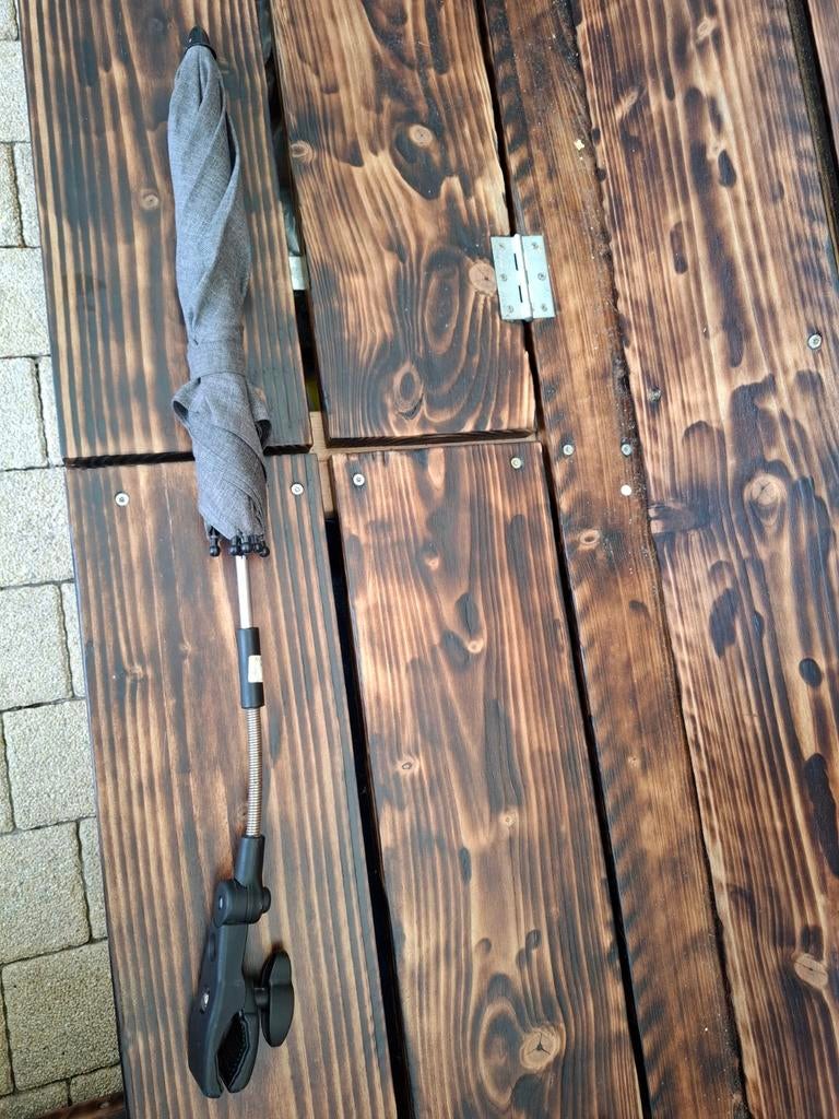 Universele antracietgrijze parasol voor buggy / kinderwagen, Ophalen, Zo goed als nieuw