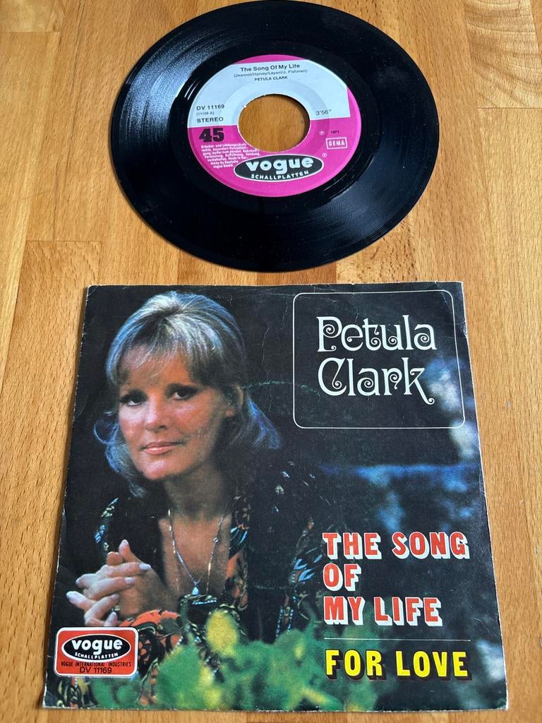 Petula Clark - The Song Of My Life / For Love single, Gebruikt, 7 inch, Single, Ophalen of Verzenden