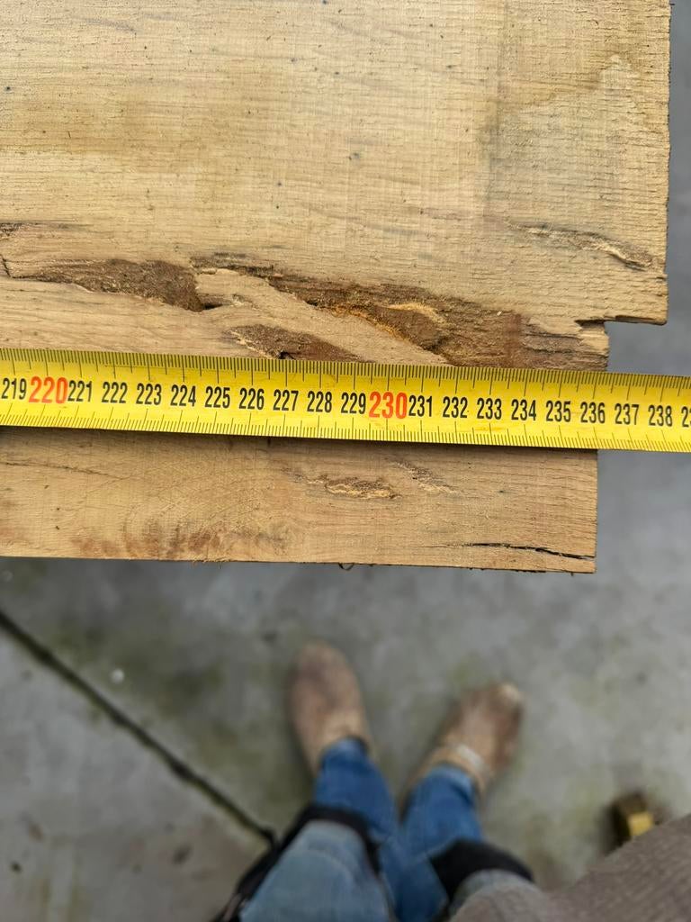 Mooie eiken wand plank 240x44x8cm, Ophalen, Zo goed als nieuw, 250 cm of meer, Planken