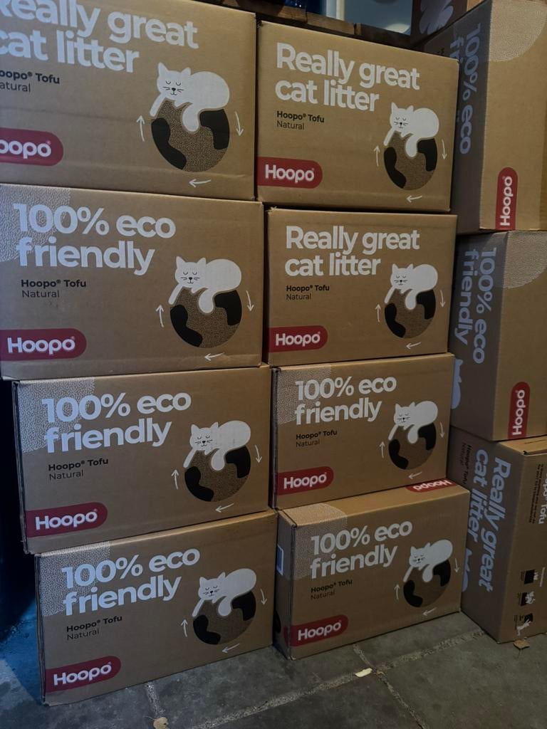 Hoopo tofu voor de kattenbak, Dieren en Toebehoren, Kattenbakken, Ophalen, Nieuw