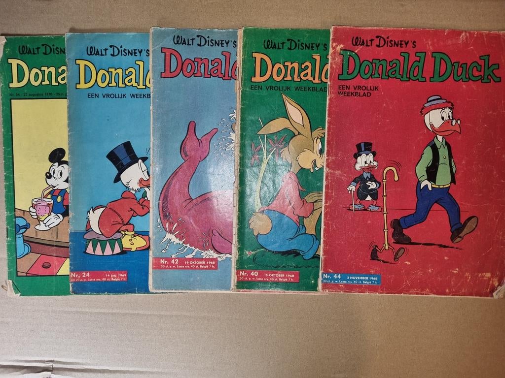 Donald Duck Weekblad - Oude Nummers (Jaren '60) 7stuks, Boeken, Stripboeken, Meerdere stripboeken, Ophalen of Verzenden, Gelezen