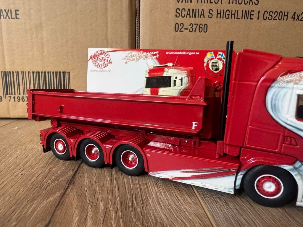 Tekno schaalmodel 1:50 Scania Glenn Johnsson haakarm, Overige merken, 1:50 of kleiner, Nieuw, Ophalen of Verzenden