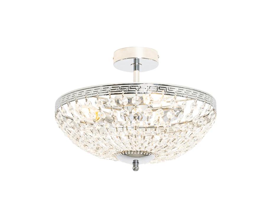 Plafondlamp Mondrian kristallen z.g.a.n., Ophalen of Verzenden, Zo goed als nieuw, Glas