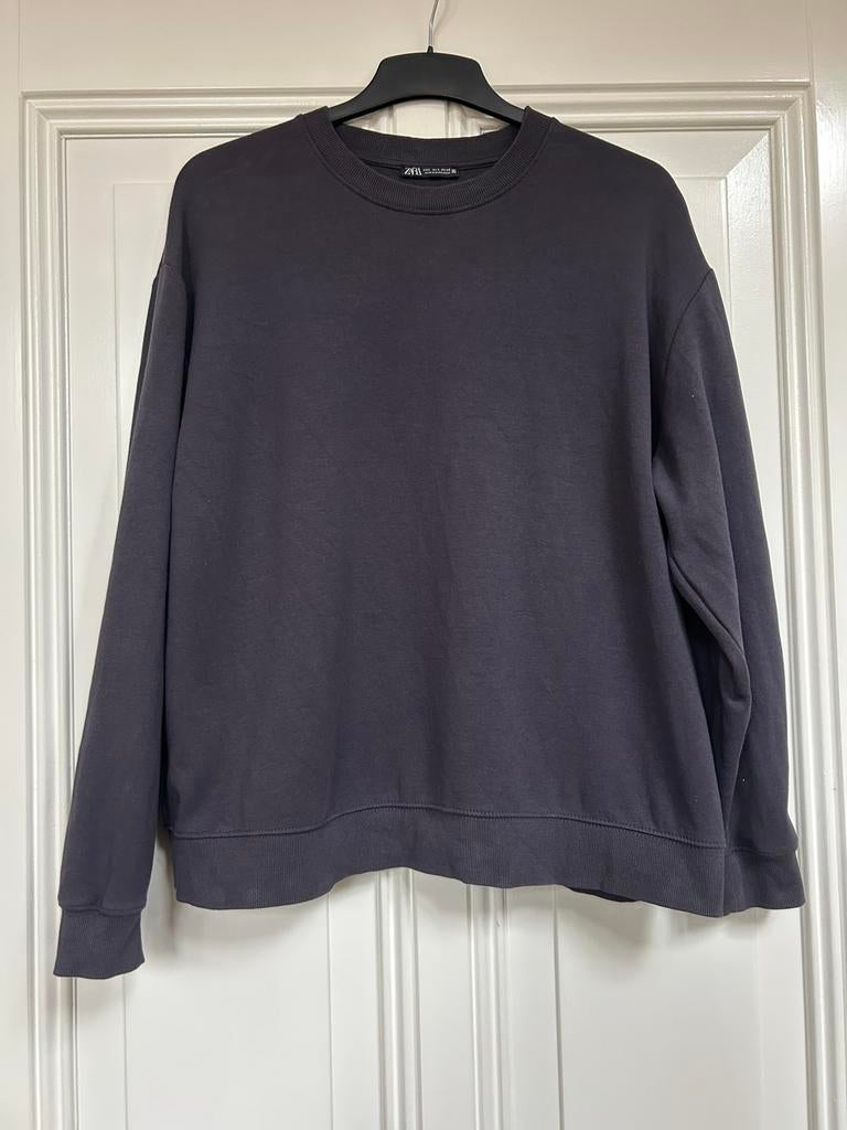 Zara blauw-grijze oversized sweater maat L, Ophalen of Verzenden, Zo goed als nieuw, Maat 42/44 (L), Blauw
