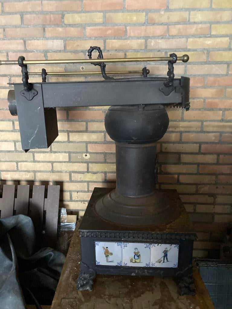 Gaskacheltje in goede staat, Huis en Inrichting, Kachels, Gebruikt, Gas, Ophalen of Verzenden, Vrijstaand