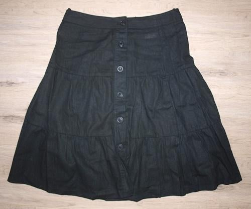 Zwarte Rok Pescara (L), Kleding | Dames, Rokken, Zo goed als nieuw, Maat 42/44 (L), Zwart, Knielengte, Ophalen of Verzenden