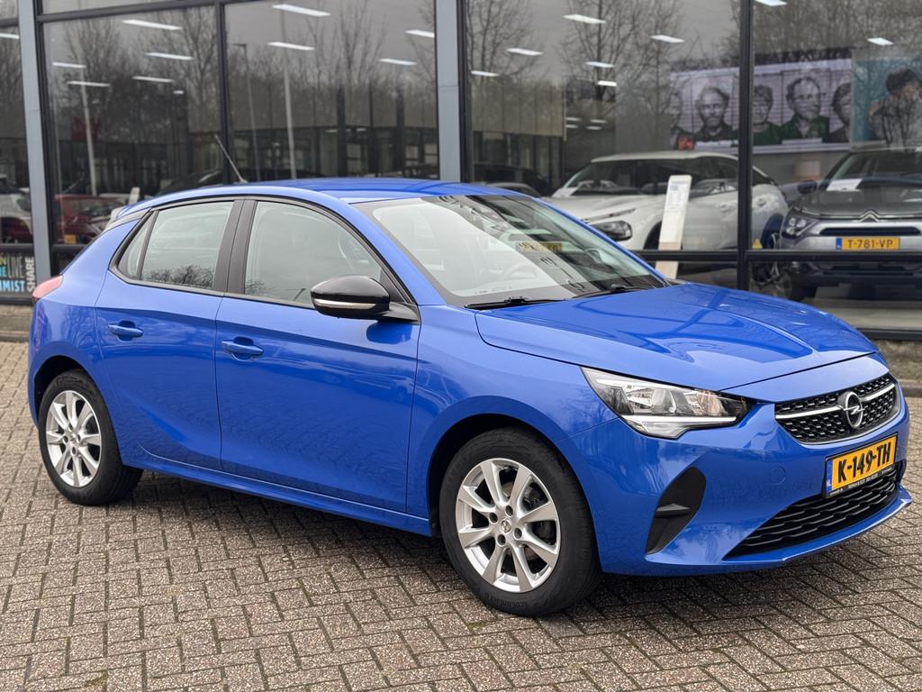 Opel Corsa 1.2 Edition Carplay|Cruise|Airco (bj 2021), Voorwielaandrijving, Stof, 1199 cc, Blauw