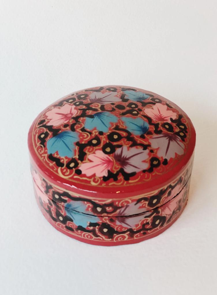 HANDGESCHILDERD OPBERGDOOSJE | ROOD (NIEUW), Ophalen of Verzenden