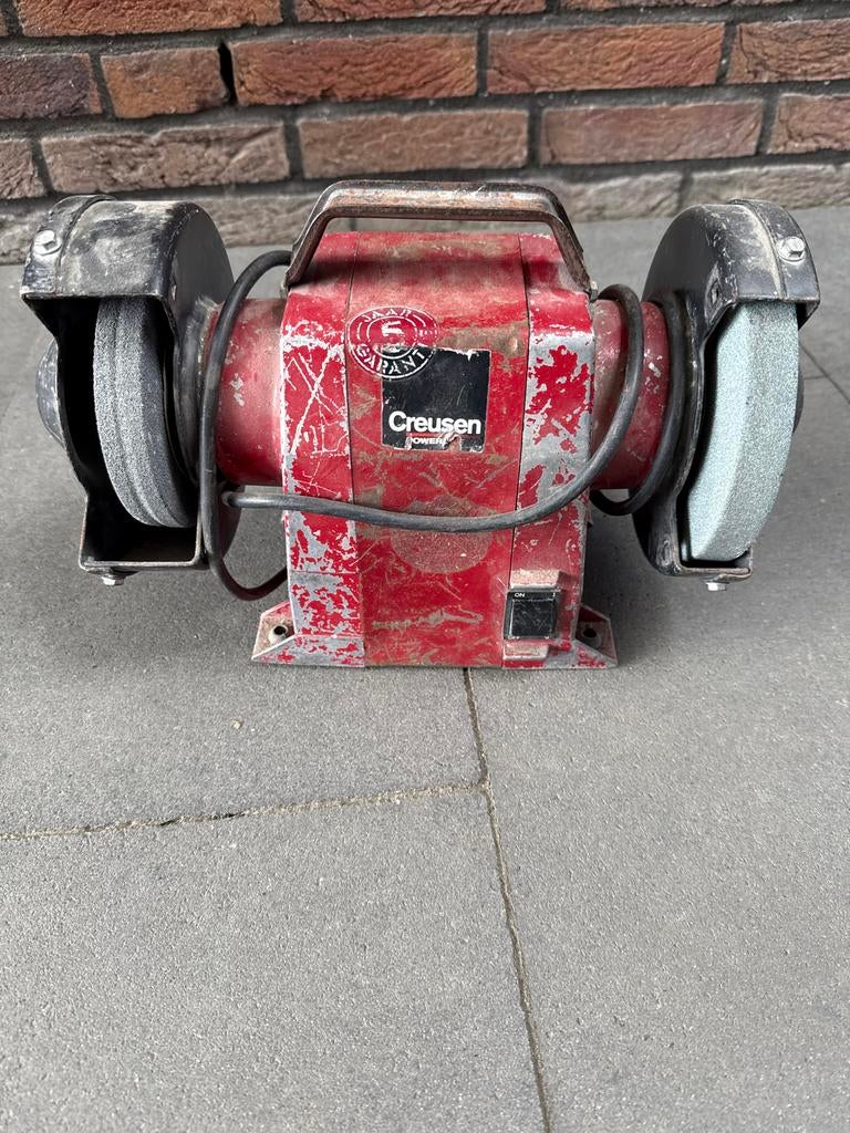Creusen Power werkbankslijpmachine, Doe-het-zelf en Verbouw, Gereedschap | Slijpmachines, Ophalen, Gebruikt, Minder dan 700 watt