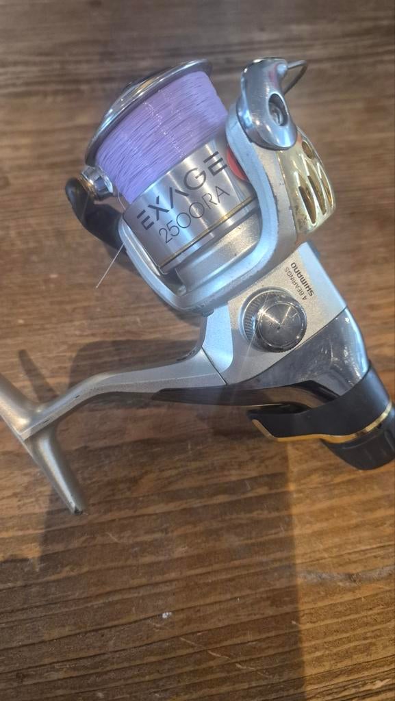 Shimano Exage 2500 RA Molen - Zo goed als nieuw, Watersport en Boten, Hengelsport | Algemeen, Ophalen of Verzenden, Zo goed als nieuw
