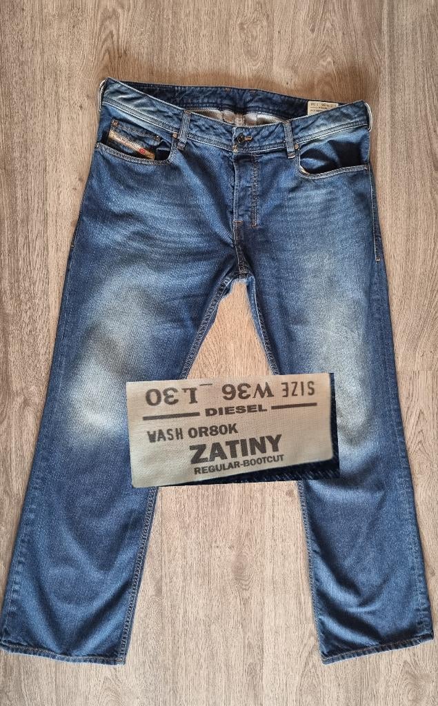 Diesel ZATINY W36 L30 = 36x30 Regular Bootcut - y2k - #D2712, Kleding | Heren, W36 - W38 (confectie 52/54), DIESEL, Diesel, Blauw
