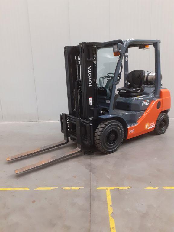 TOYOTA 02-8FGF25, 2000 tot 3000 kg, LPG, Heftruck, TOYOTA