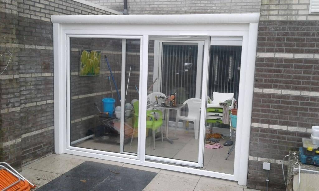 VOORRAAD / SCHUIFPUIEN / KUNSTSTOF / WIT / HR++ GLAS