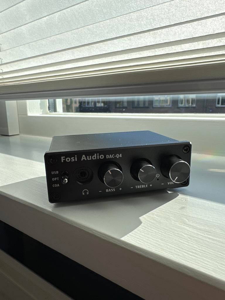 Fosi Audio DAC-Q4 Mini Stereo DAC Hoofdtelefoon Versterker, Ophalen, Zo goed als nieuw