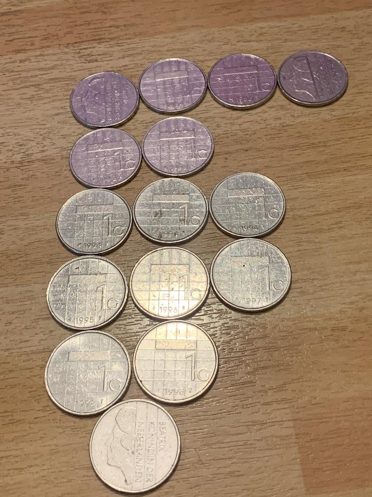 Guldens Nikkel "Beatrix" div jaren, Postzegels en Munten, Munten | Nederland, Ophalen, Koningin Beatrix, 1 gulden, Losse munt