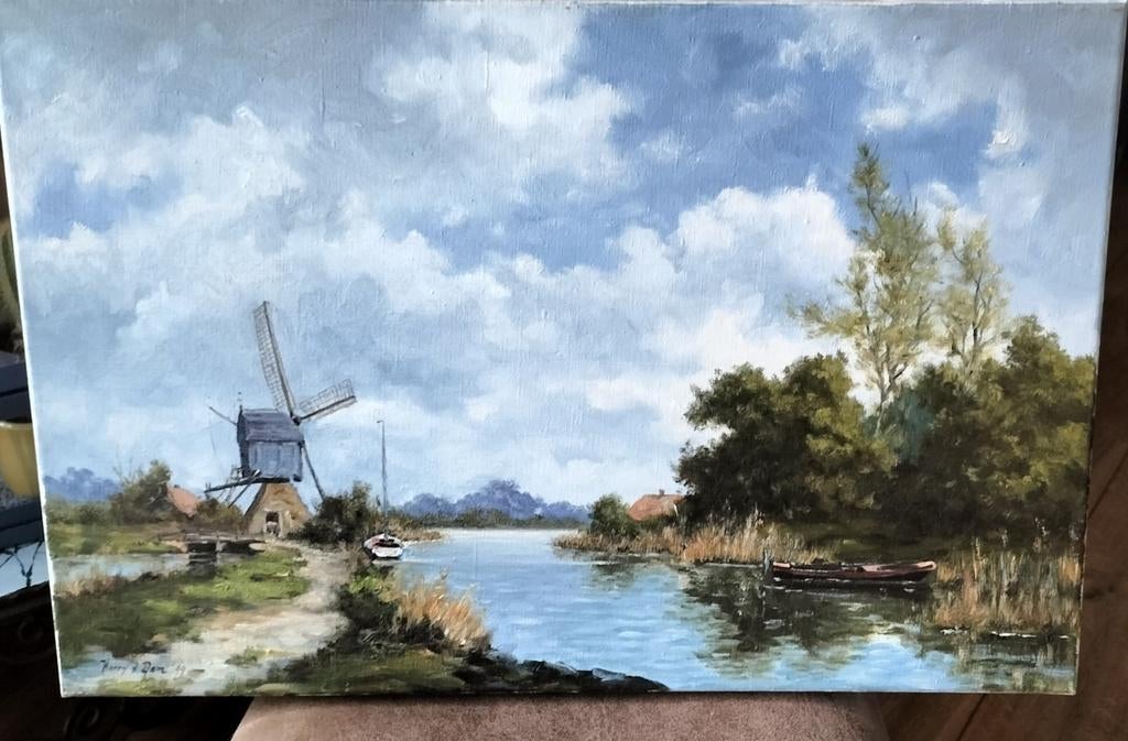 Olieverf, Harry van Dam, Ophalen of Verzenden