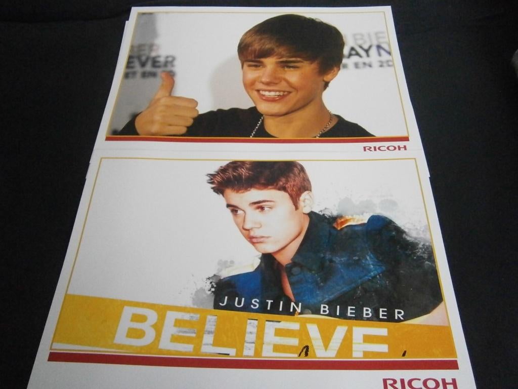 justin bieber, Ophalen of Verzenden, Nieuw, Foto of Kaart