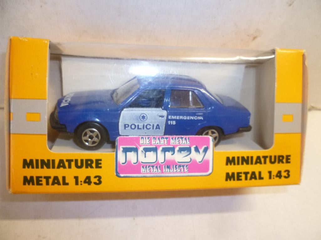 Norev Renault 18TL Policia Emergencia 115 1:43 modelauto., Ophalen of Verzenden, Nieuw, Auto, Norev