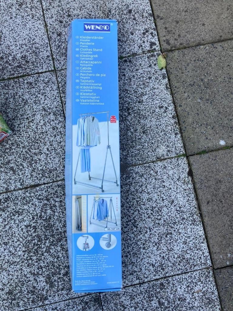 Wenko Kledingrek (nieuw/opgebruikt), Ophalen, Met wielen, Nieuw
