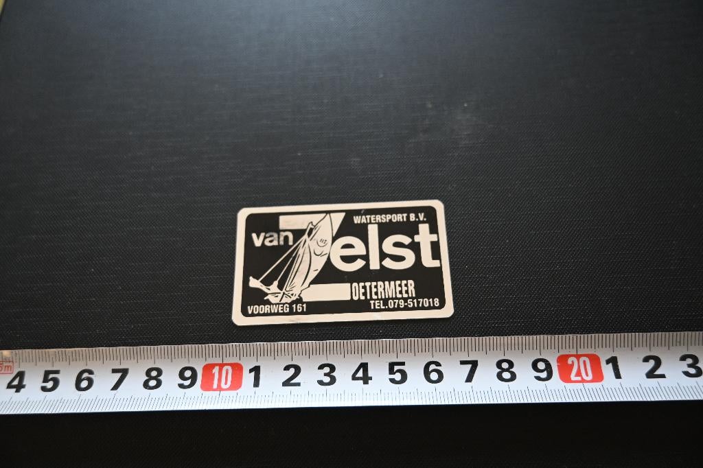 sticker folie van zelst watersport bv zoetermeer voorweg 161, Verzamelen, Stickers, Zo goed als nieuw, Ophalen